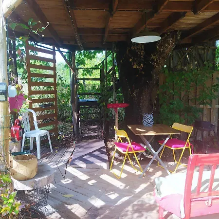 Lüks kamp alanı Cerise Dans L'arbre Etapeboisee Fumay